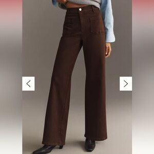 FRAME Le Slim Palazzo in Espresso size 29